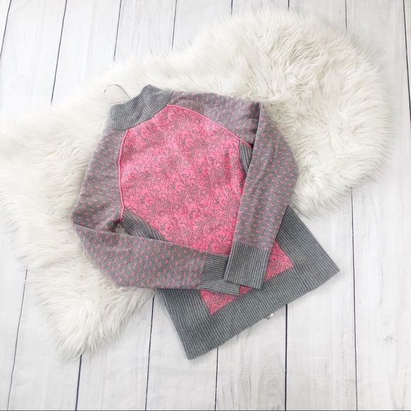 Neve Designs Full Zip Ski Cardigan Sweater Pink XS - Picture 4 of 5